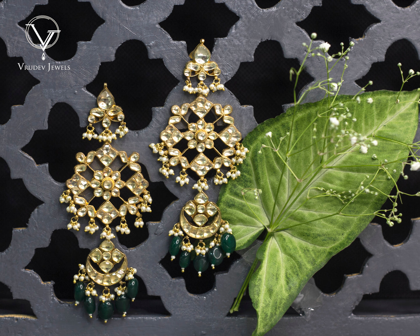 Jadau Earrings