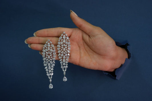 Diamond Earrings. DEMS360.4