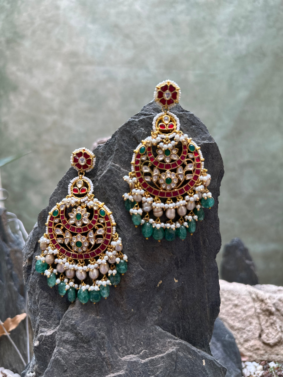 Jadau Earrings