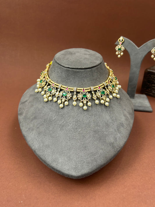 Moissanite Necklace. MNRS1080