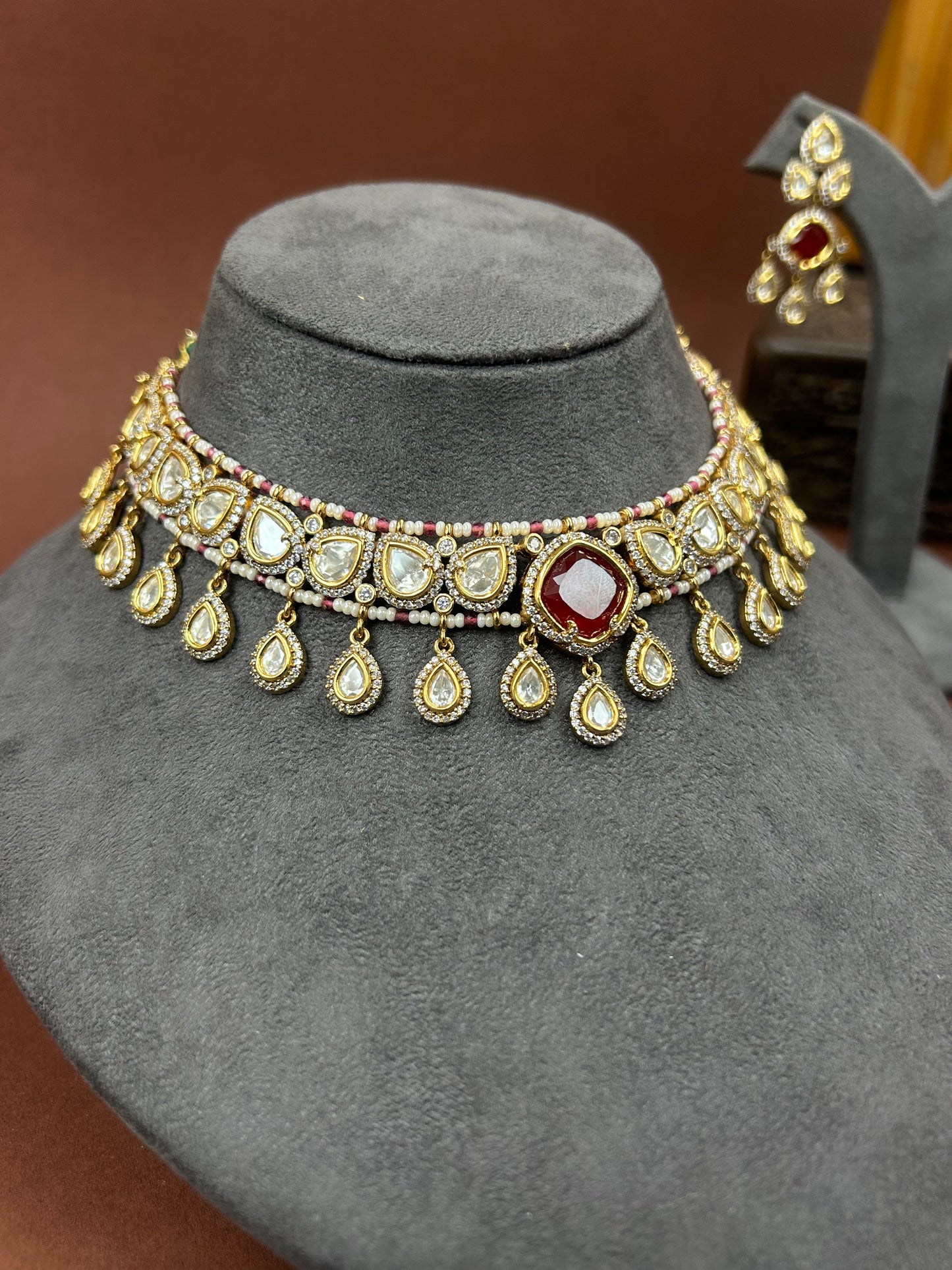 Moissanite Necklace. MNRS1055