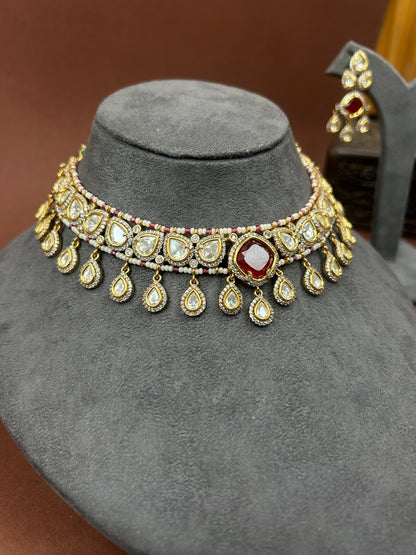 Moissanite Necklace. MNRS1055