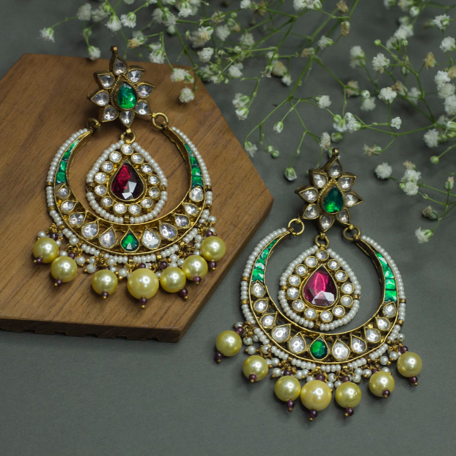 Jadau Earrings   JE473
