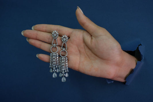 Diamond Earrings. DEMS295